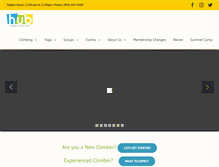 Tablet Screenshot of hubclimbing.com